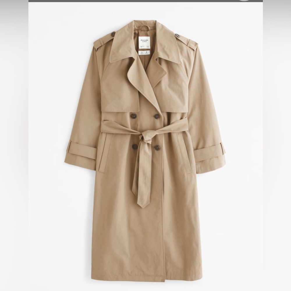 Abercrombie & Fitch Beige Trench Coat